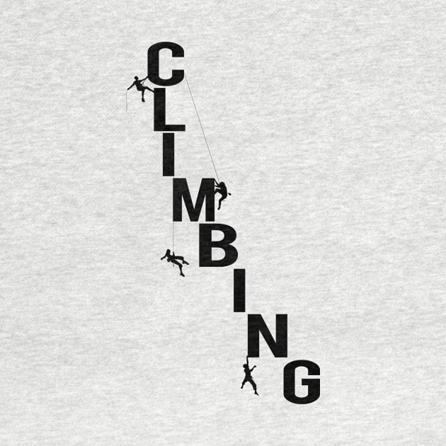 Climbing - Lettering With Silhouettes by Hariolf´s Mega Store